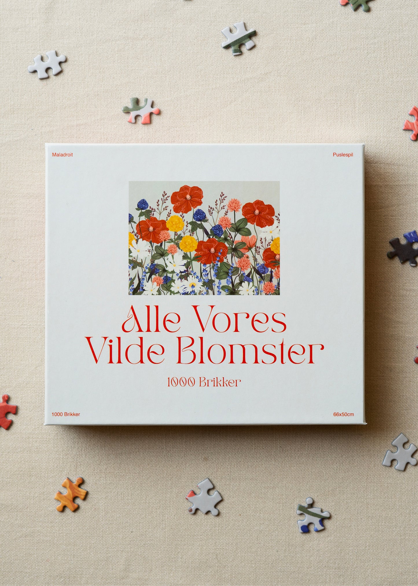 Puslespil — Alle Vores Vilde Blomster — 1000 Brikker