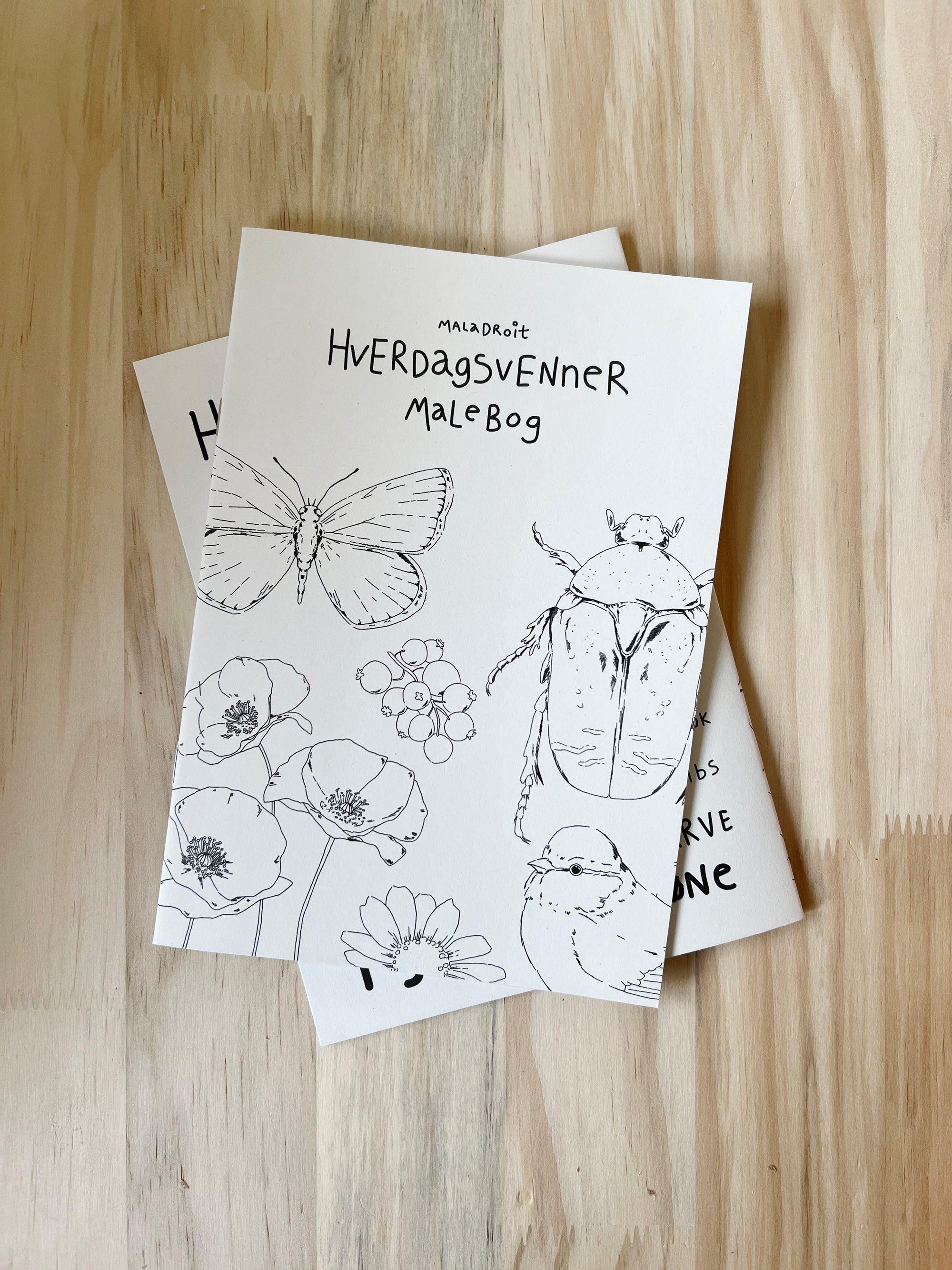 Hverdagsvenner Malebog, 24 sider —  100% genbrugspapir