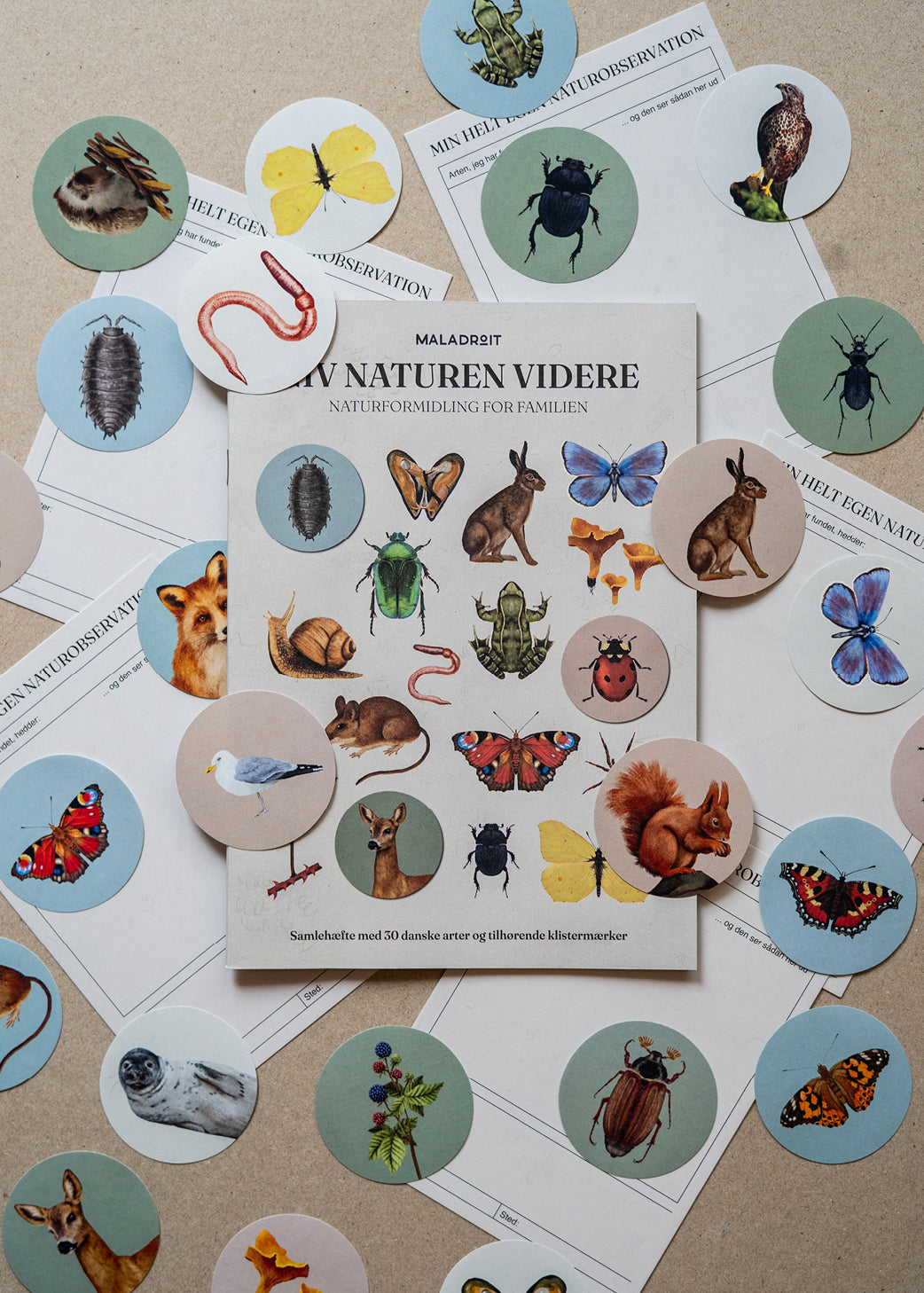 Samlehæfte med klistermærker