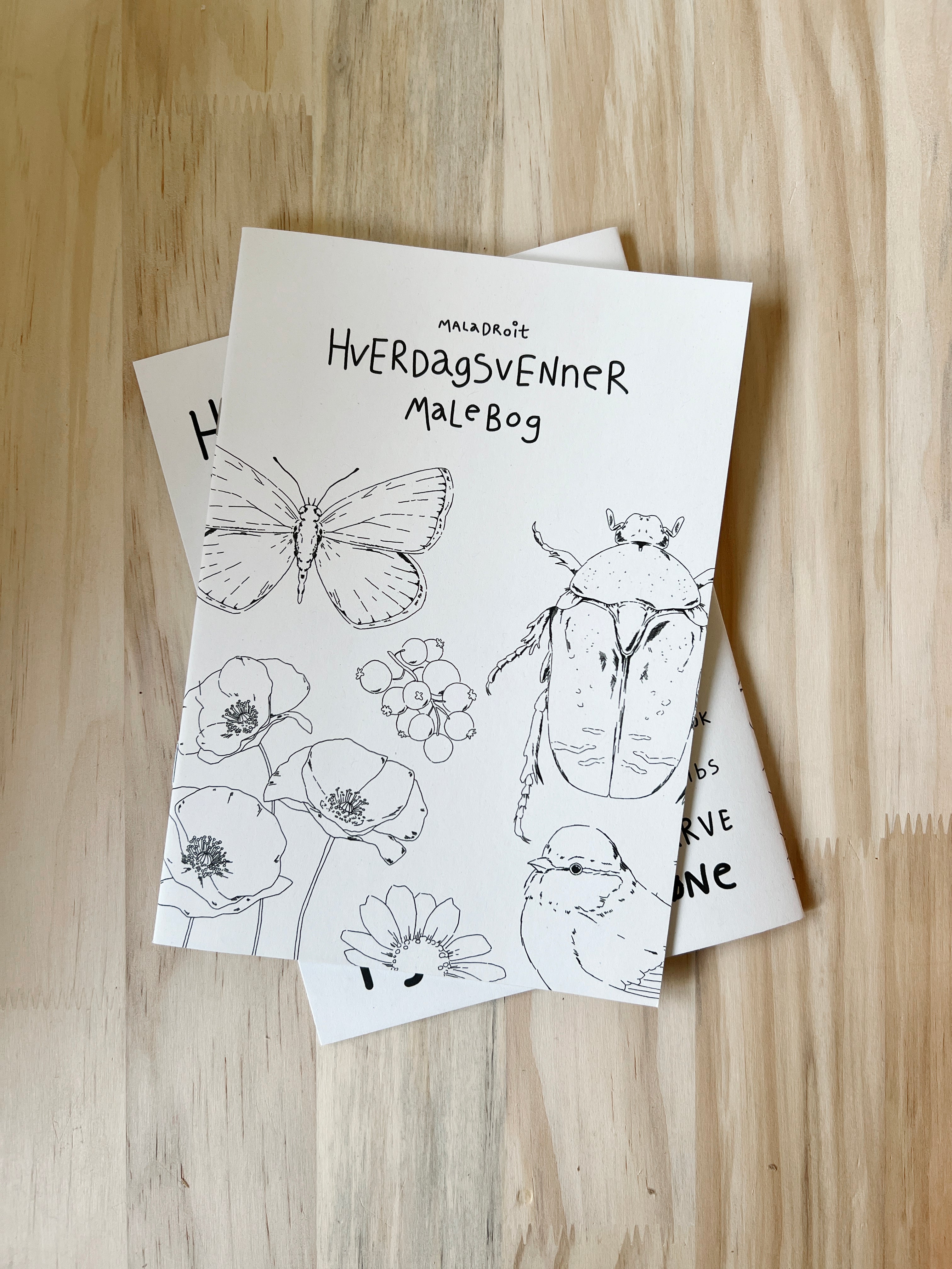 Hverdagsvenner Malebog, 24 sider —  100% genbrugspapir