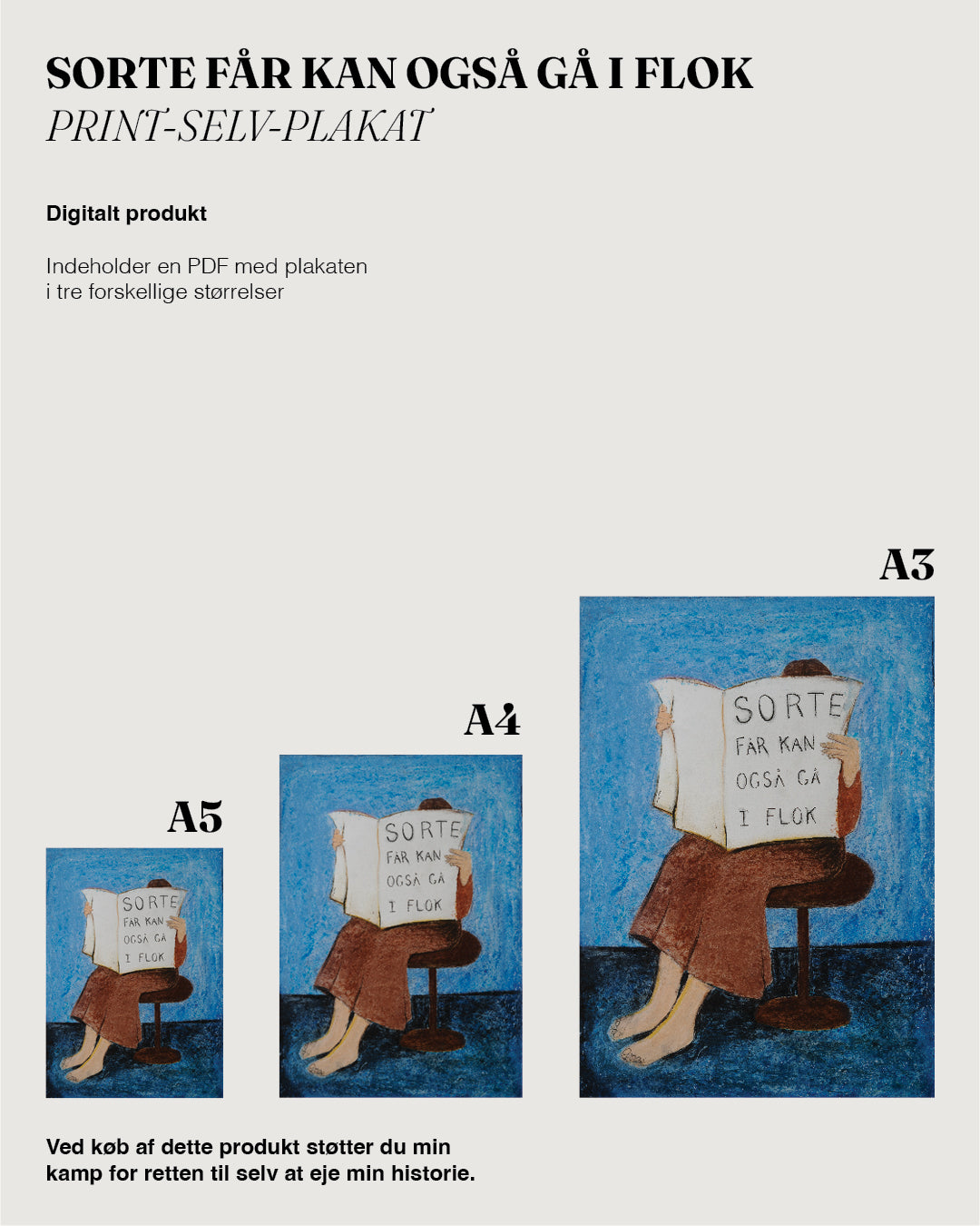 Print-Selv — Solidaritetsplakat